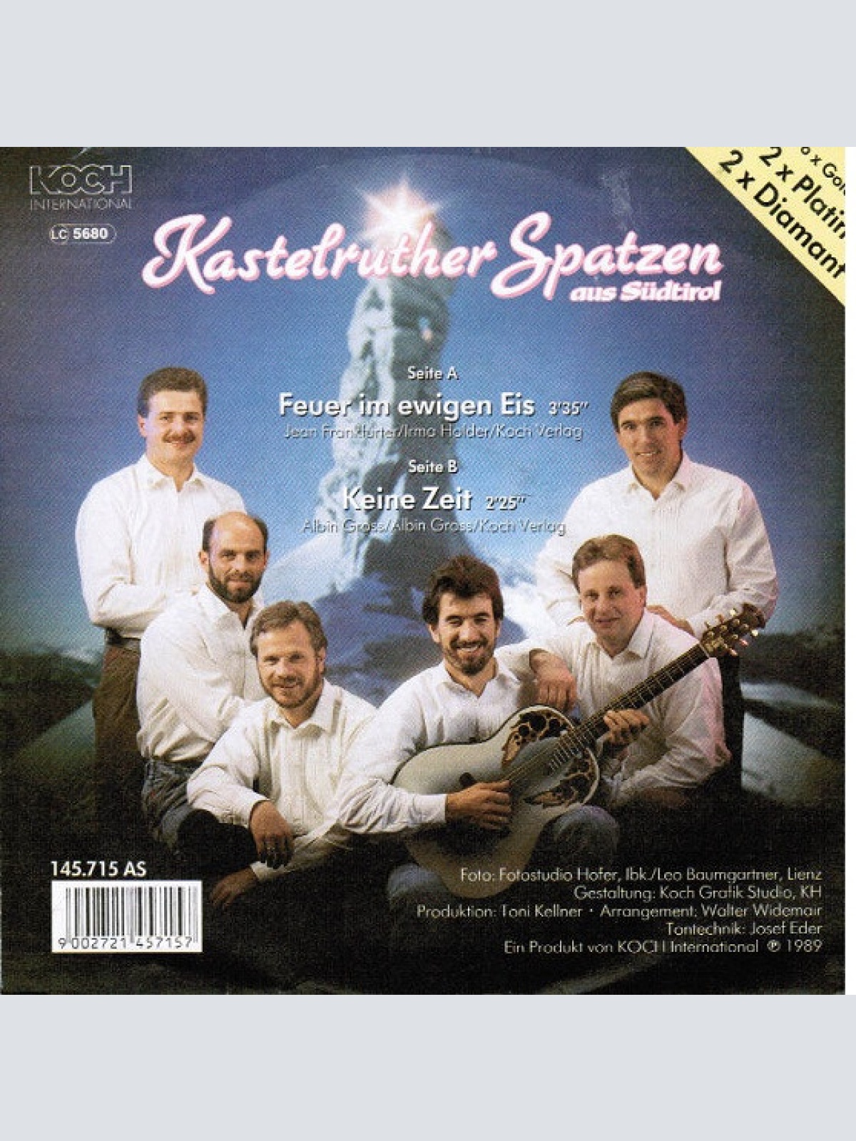 Vinyl / Kastelruther Spatzen - Feuer Im Ewigen Eis