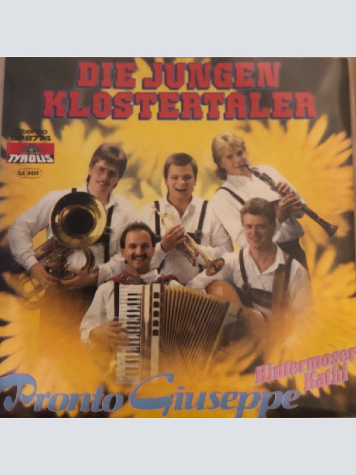 Vinyl / Die Jungen Klostertaler - Pronto Giuseppe