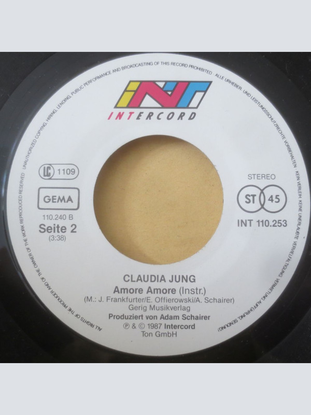 Vinyl / Claudia Jung - Amore Amore