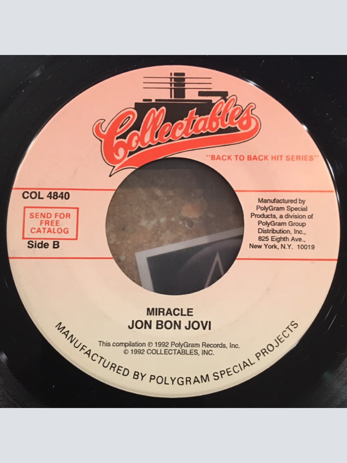 Vinyl / Jon Bon Jovi - Blaze Of Glory / Miracle