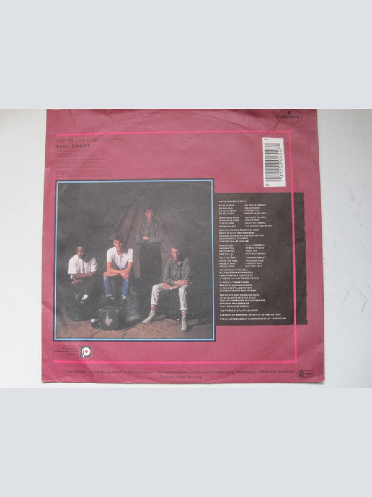 Vinyl / Big Country - Where The Rose Is Sown