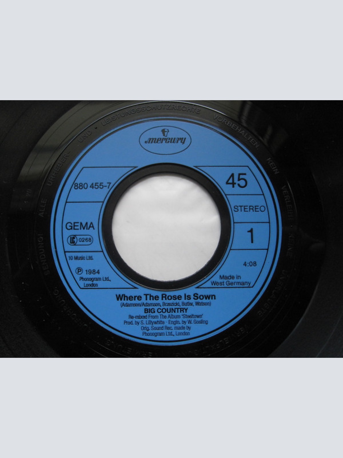 Vinyl / Big Country - Where The Rose Is Sown