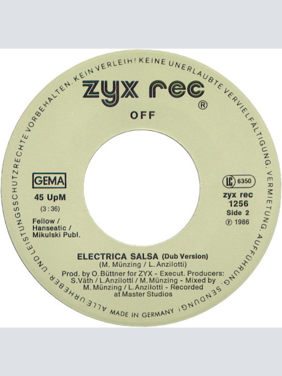 Vinyl / Off - Electrica Salsa (Baba Baba)
