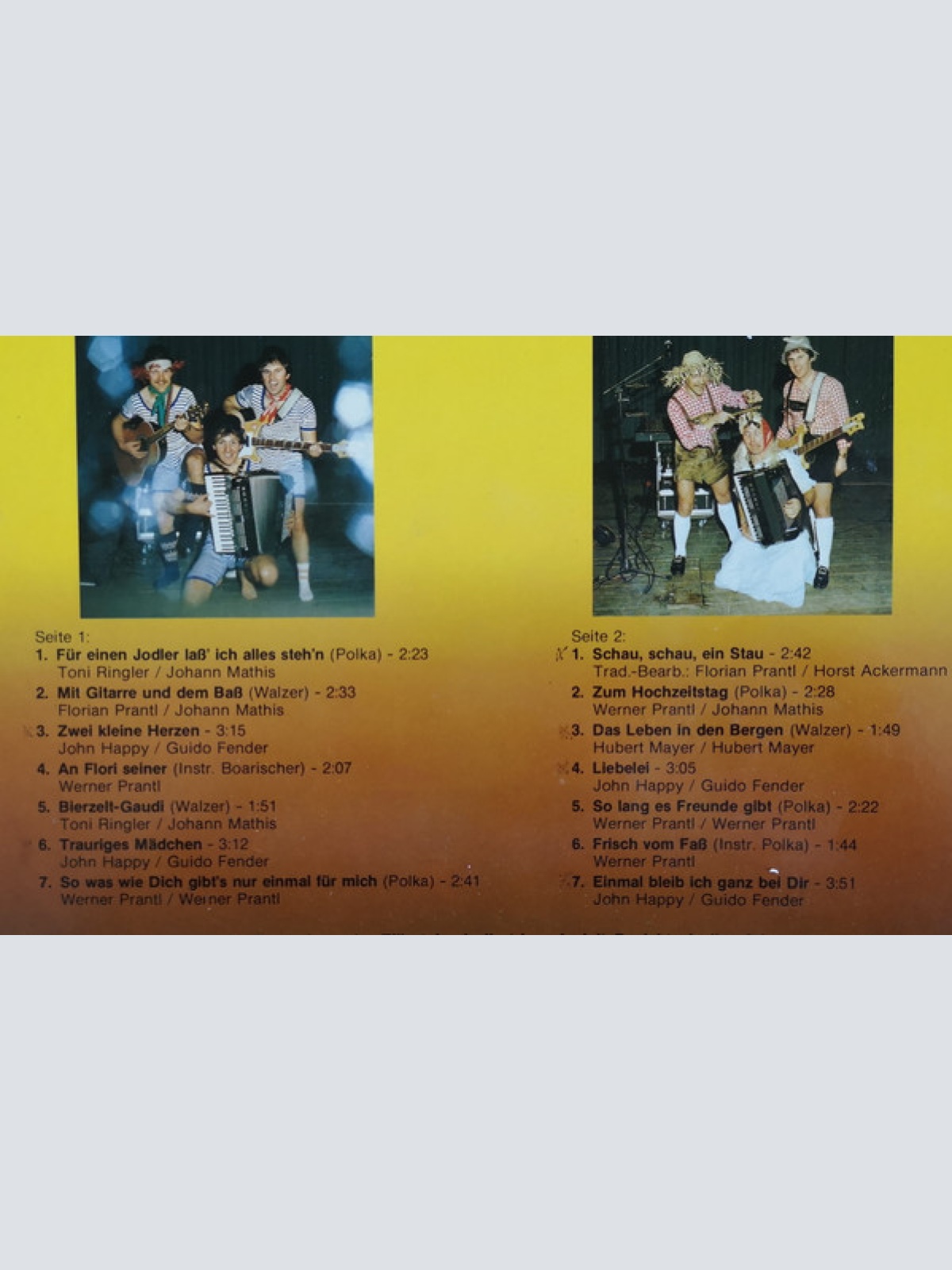 Vinyl / Orig. Zillertaler Jodlertrio* - Für Einen Jodler Lass Ich Alles Stehn'