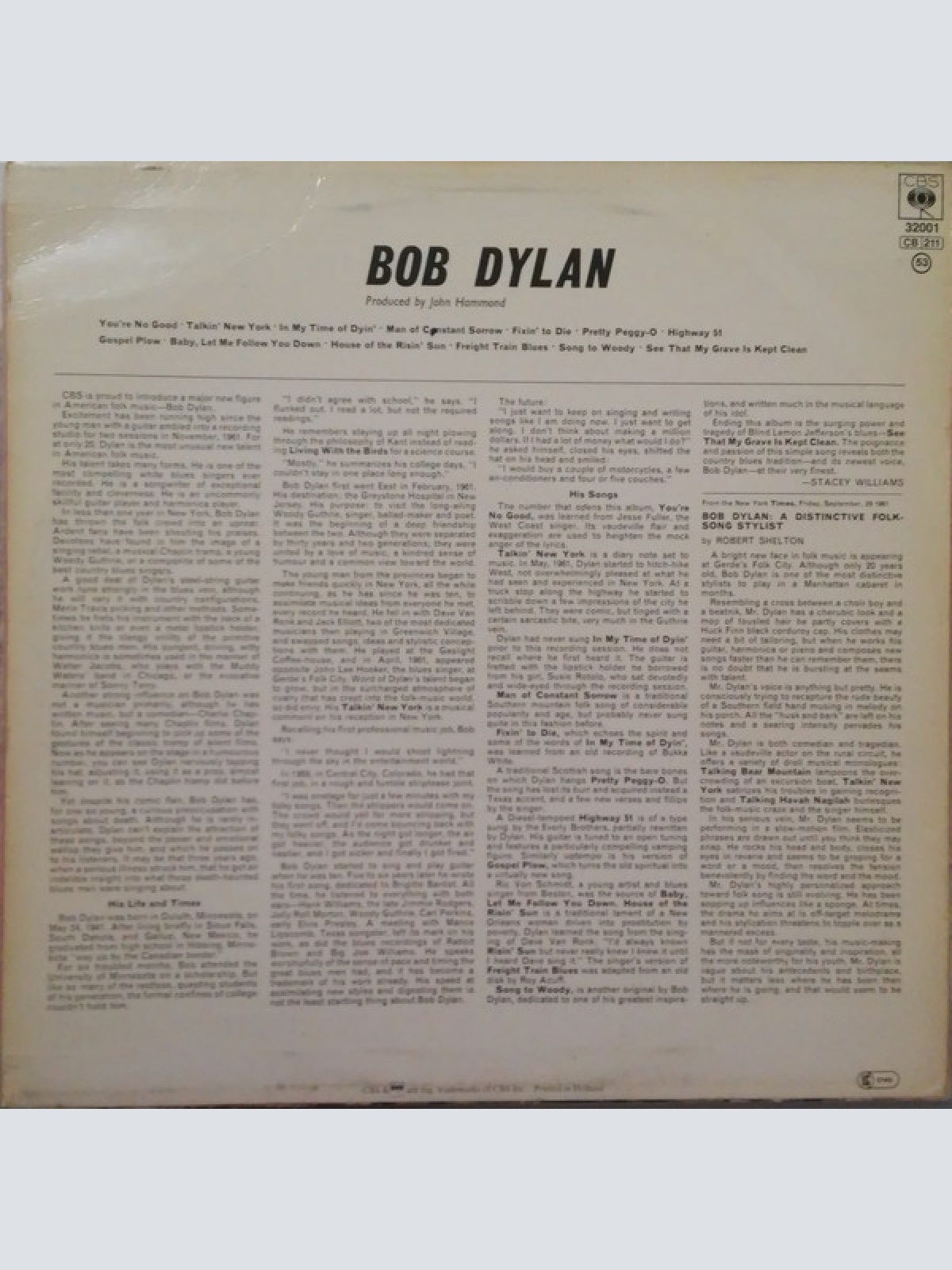 Vinyl / Bob Dylan - Bob Dylan