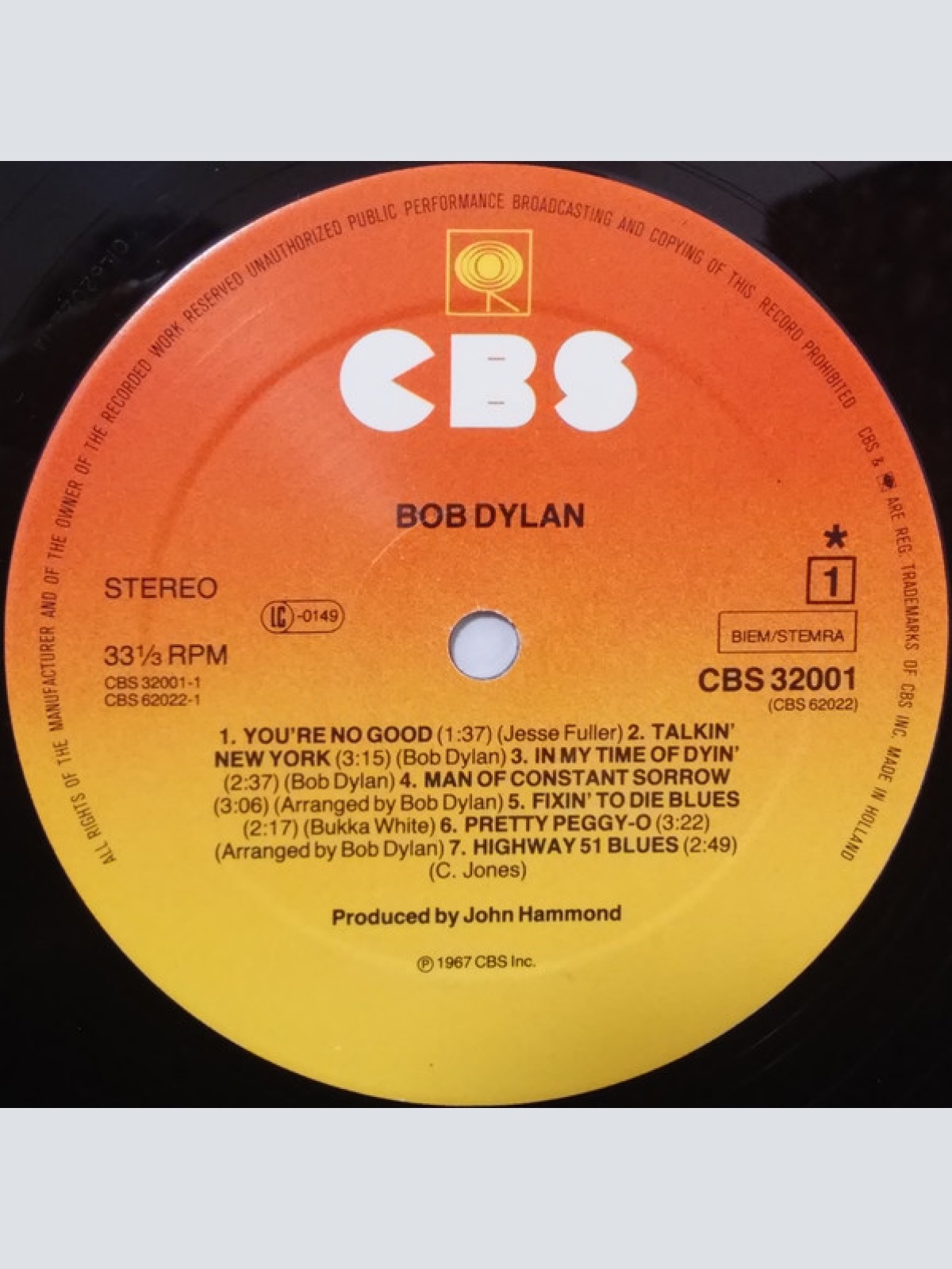 Vinyl / Bob Dylan - Bob Dylan
