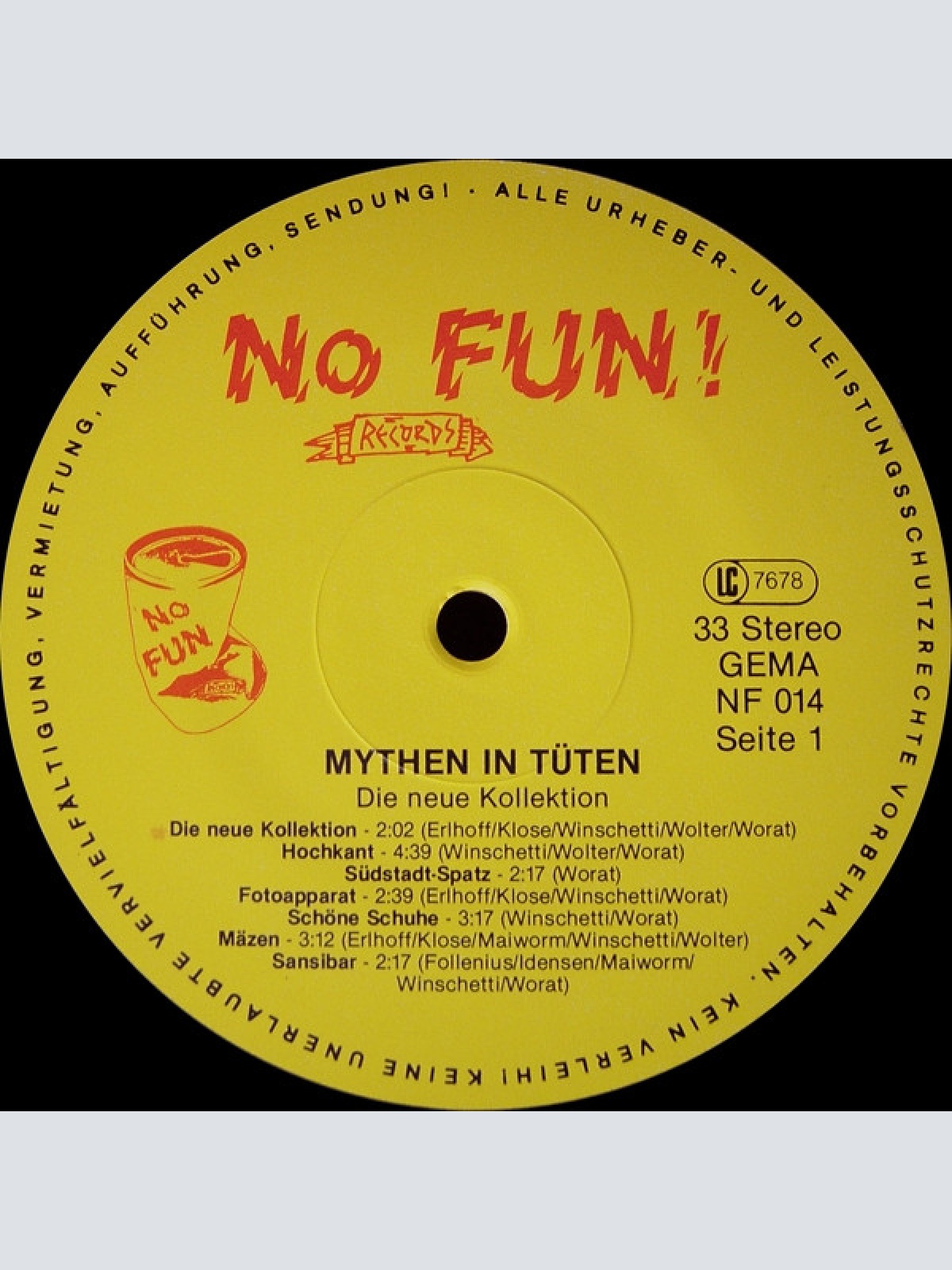 Vinyl / Mythen In Tüten - Die Neue Kollektion