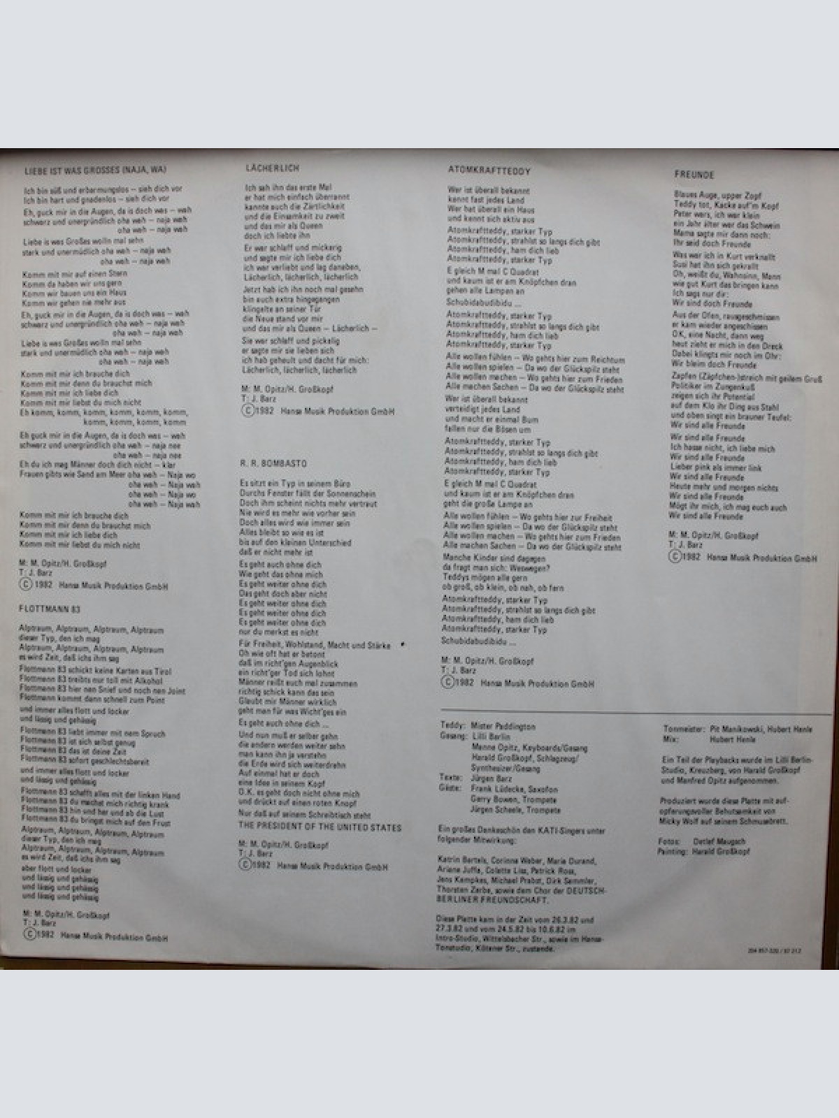 Vinyl / Lilli Berlin - Süss Und Erbarmungslos