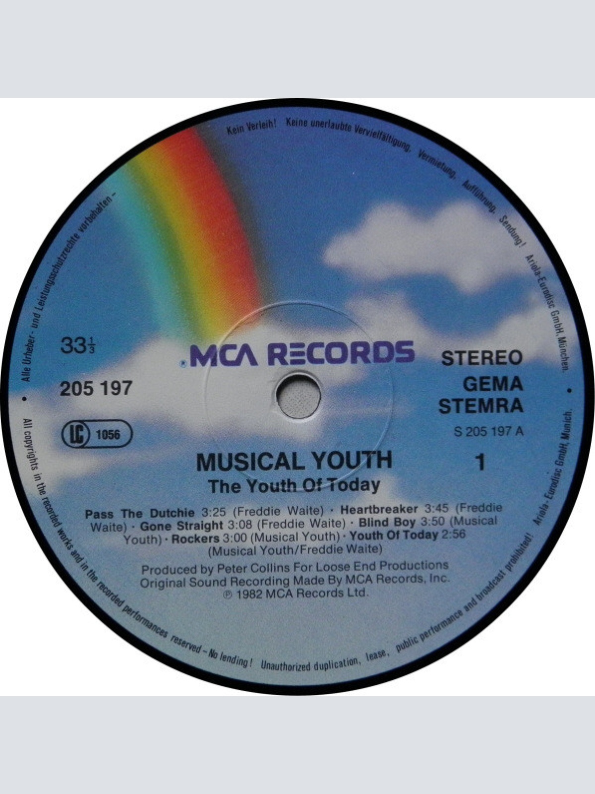 Vinyl / Musical Youth - The Youth Of Today
