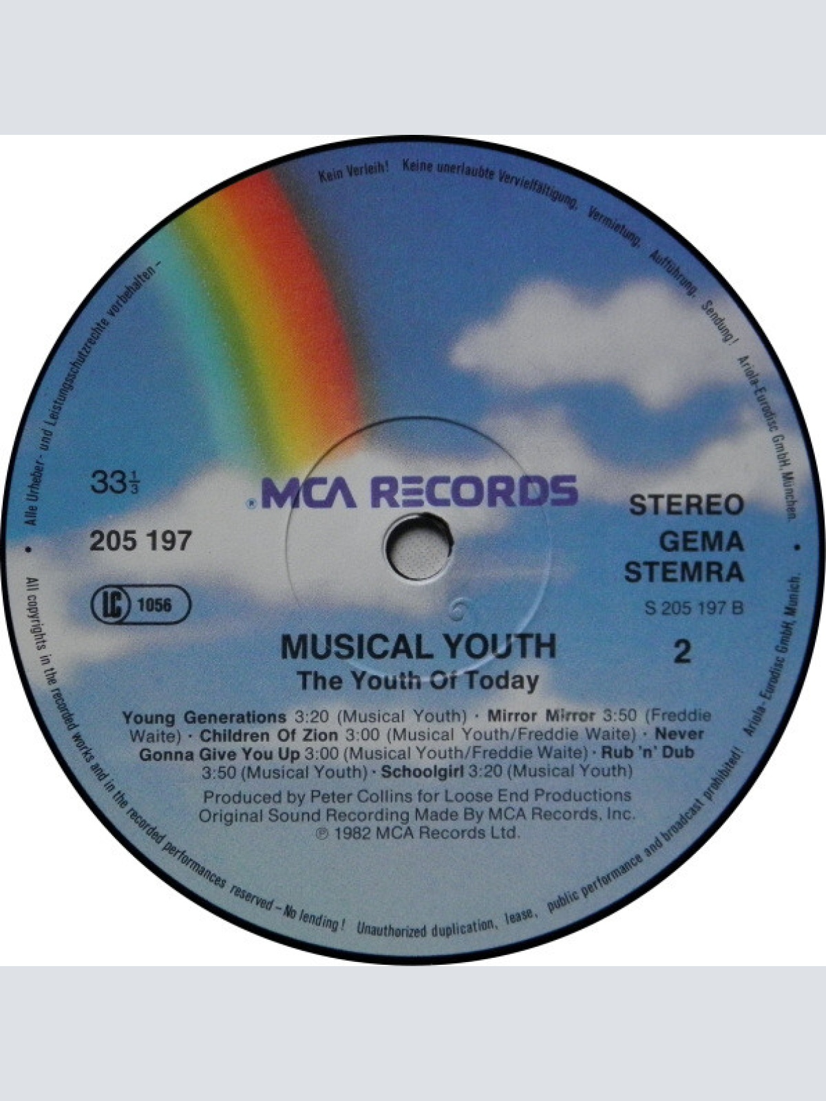 Vinyl / Musical Youth - The Youth Of Today