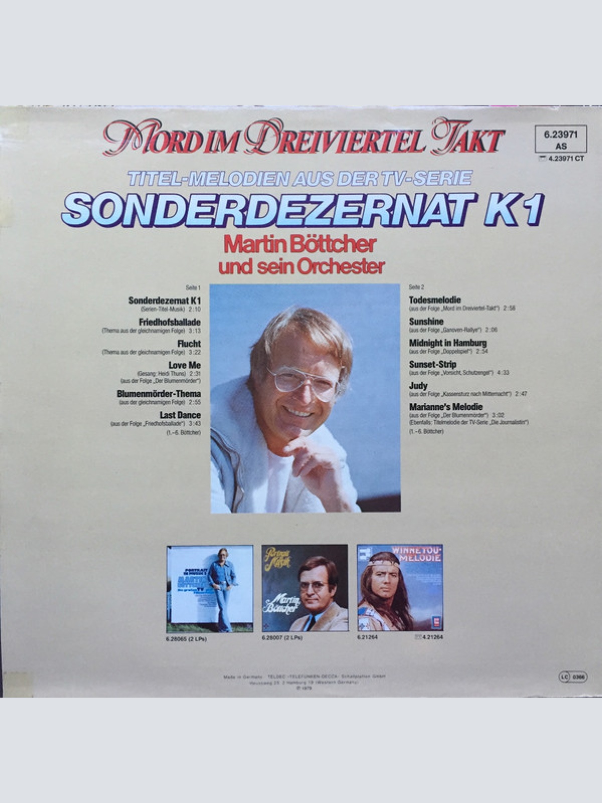 Vinyl / Martin Böttcher Und Sein Orchester* - Mord Im Dreiviertel-Takt - Titel-Melodien Aus Der TV-Serie Sonderdezernat K 1