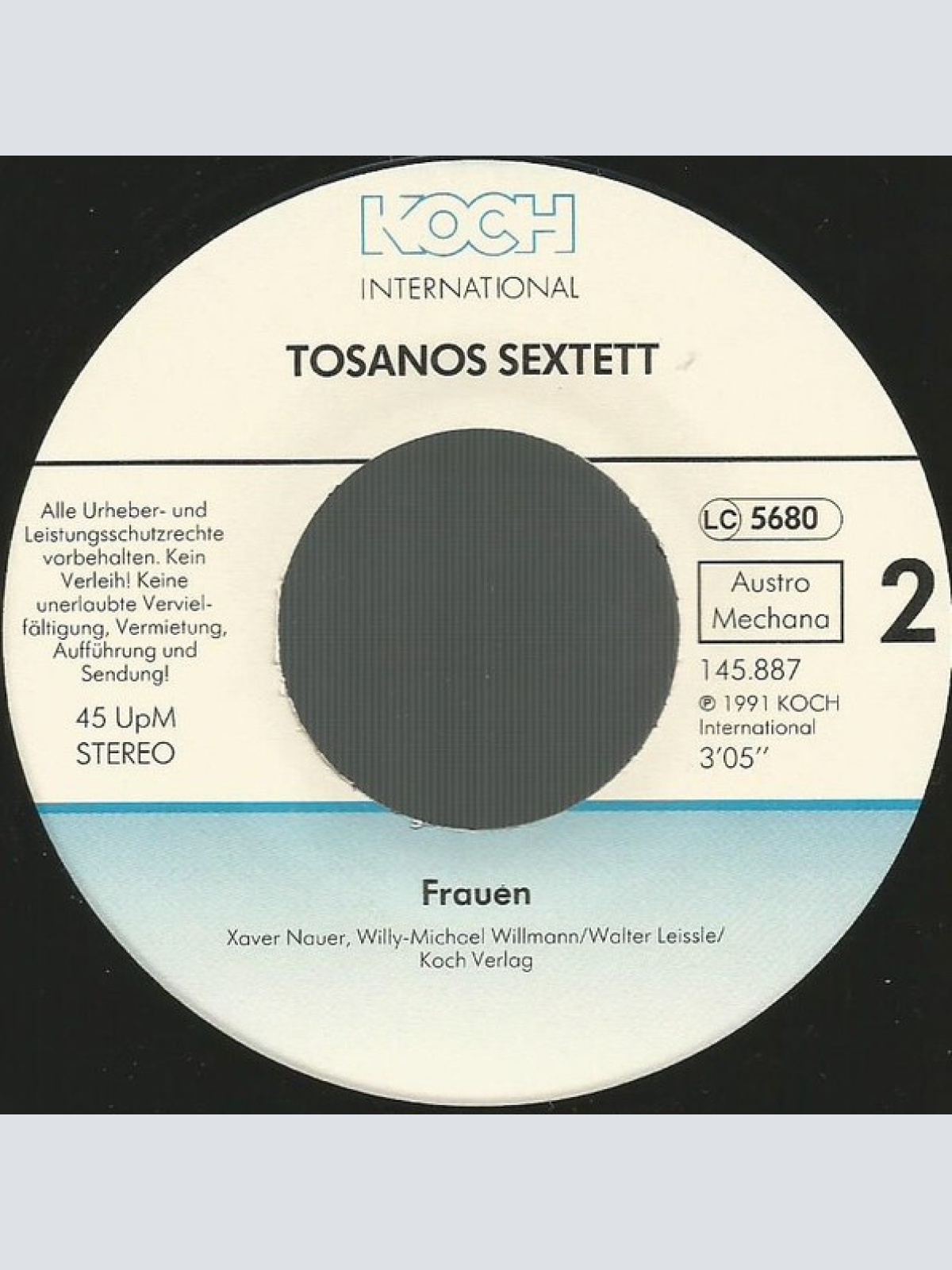 Vinyl / Tosanos Sextett - Der Bikini Von Der Fini