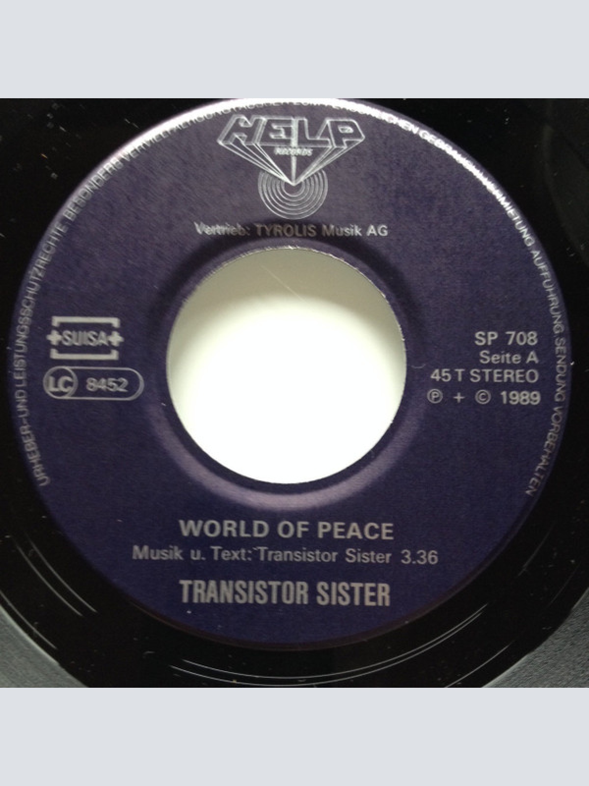 Vinyl / Transistor Sister - World Of Peace