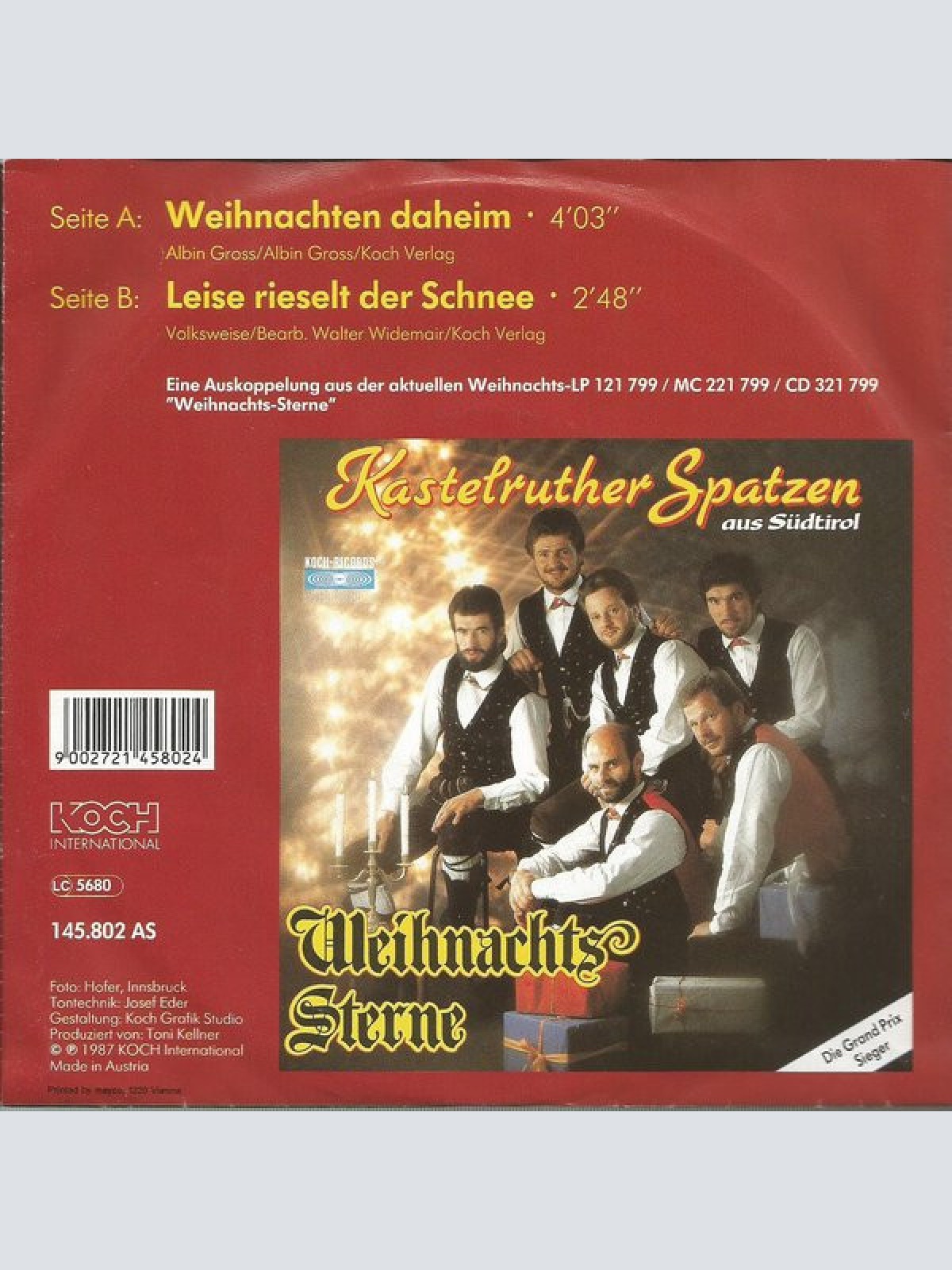 Vinyl / Kastelruther Spatzen - Weihnachten Daheim