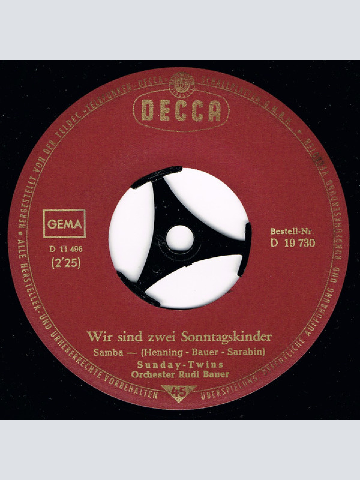 Vinyl / Sunday-Twins - Wir Sind Zwei Sonntagskinder