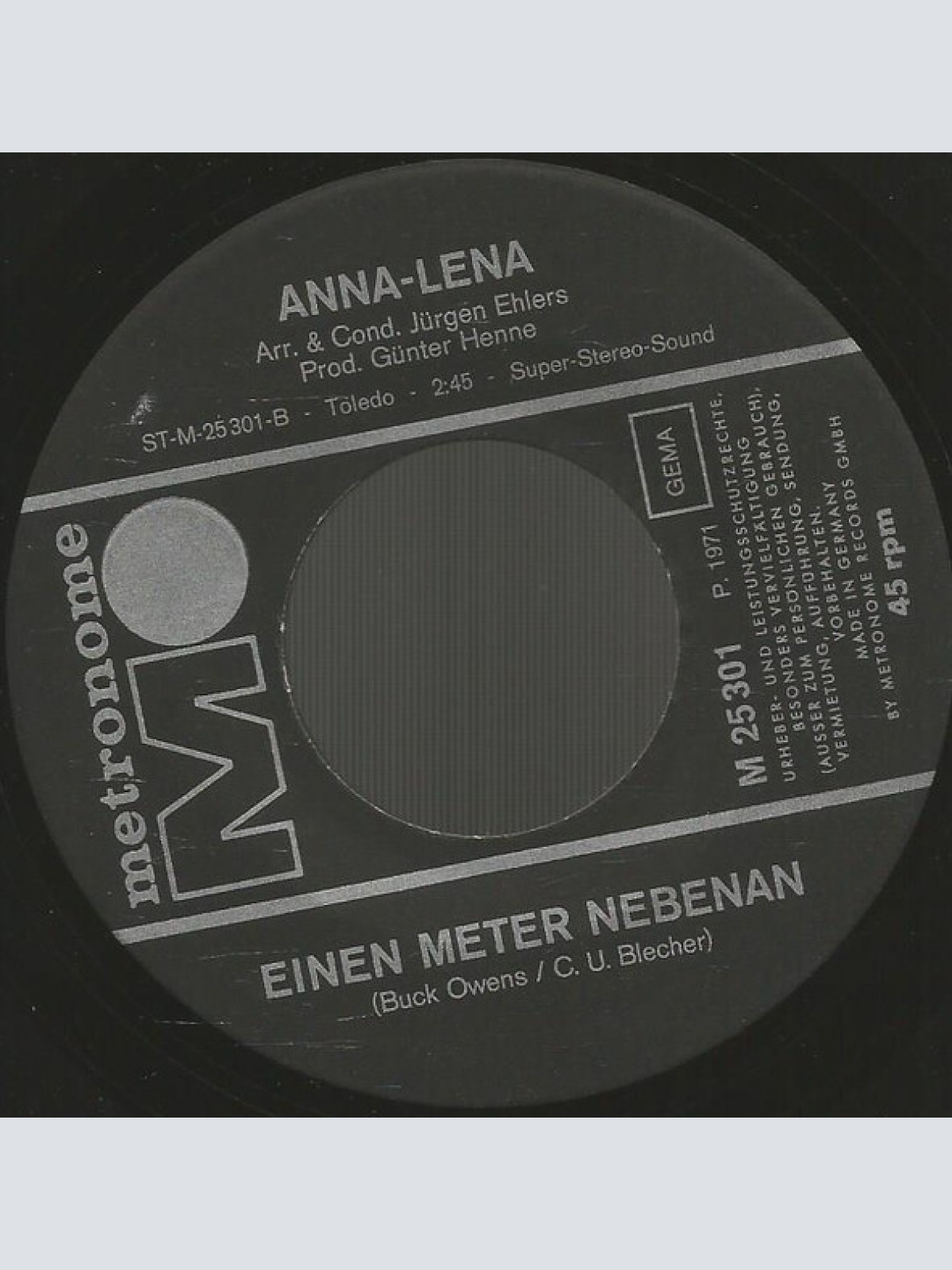 Vinyl / Anna-Lena* - Das Lied Vom Glück