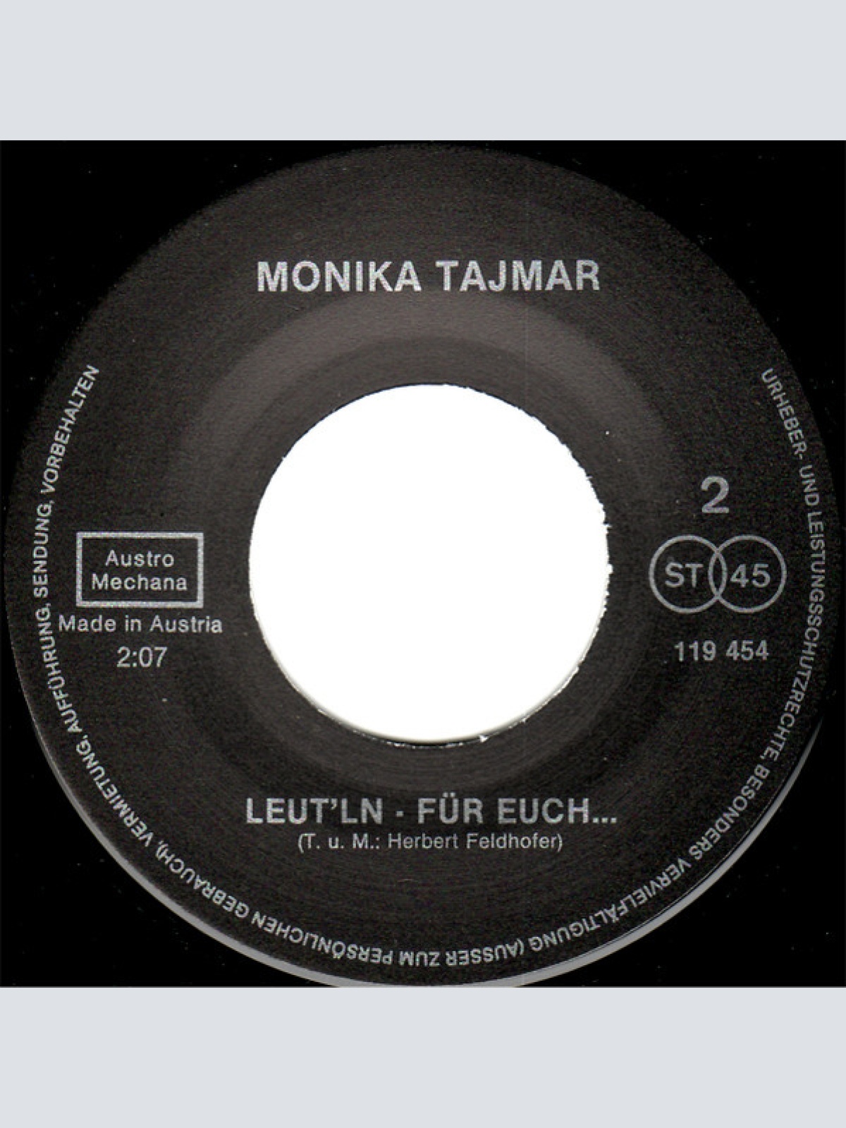 Vinyl / Monika Tajmar - Das Ist Die U-Bahn...