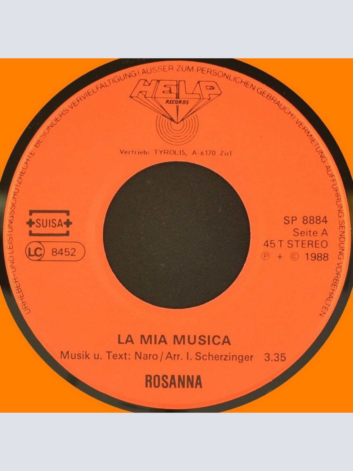 Vinyl / Rosanna* - La Mia Musica