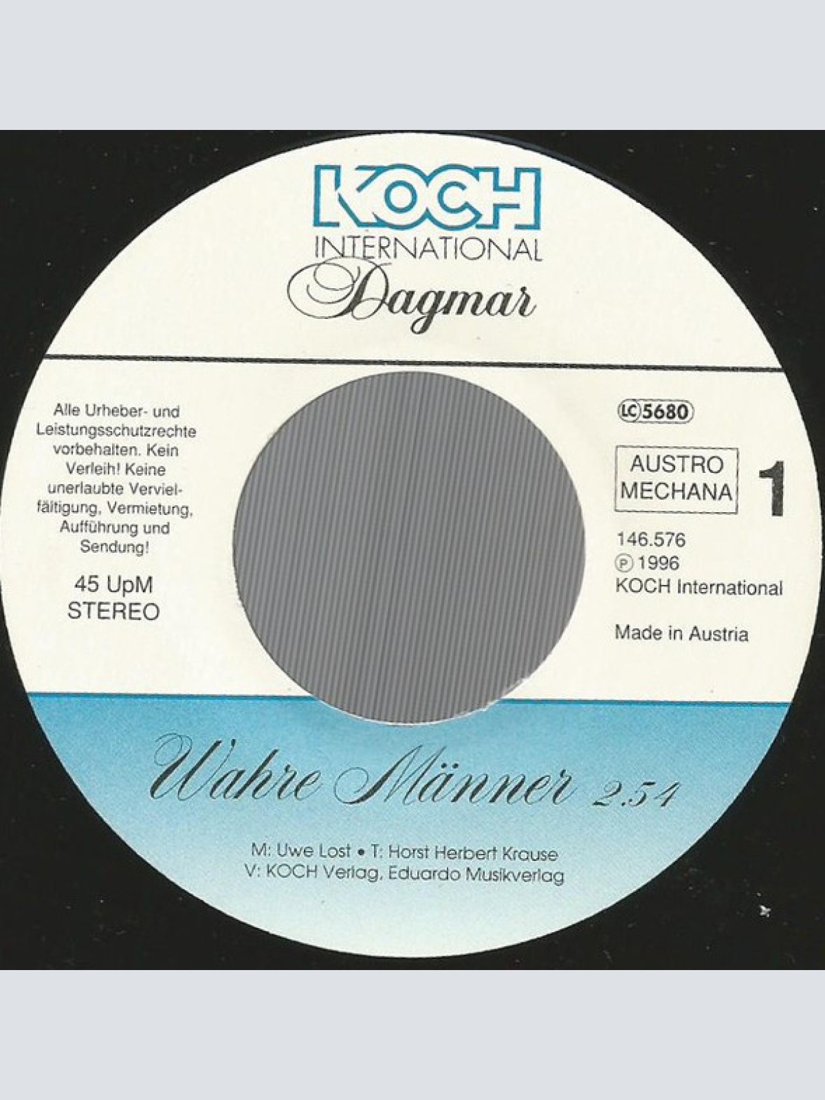 Vinyl / Dagmar - Wahre Männer