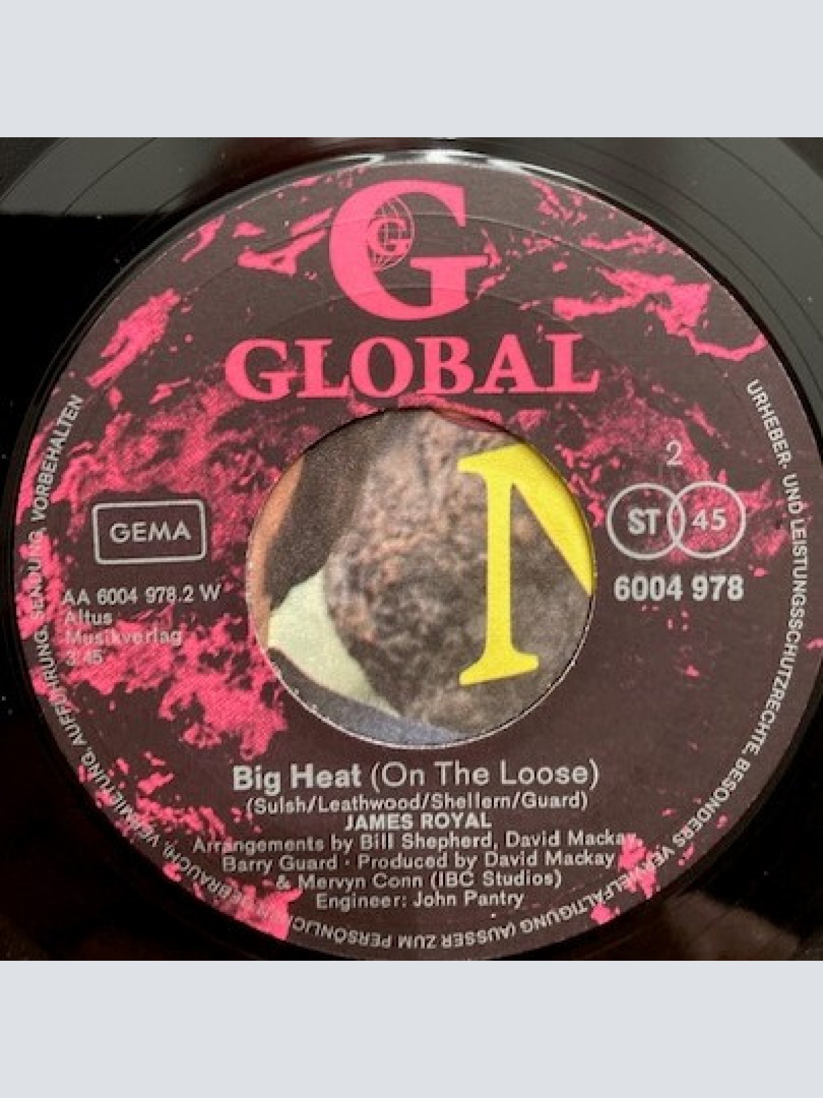 Vinyl / James Royal - Noah / Big Heat (On The Loose)