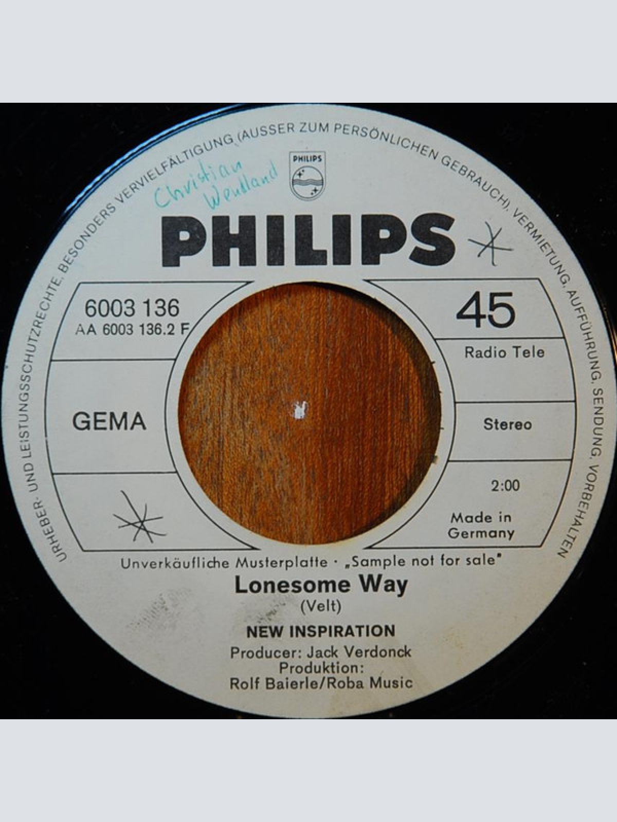 Vinyl / New Inspiration - Judy Please