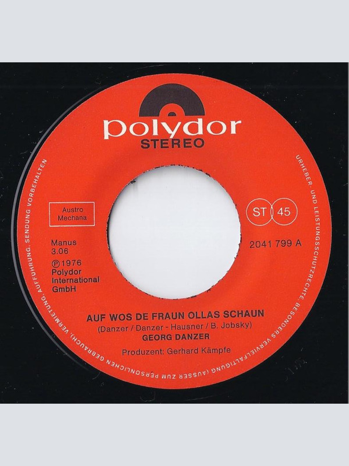 Vinyl / Georg Danzer - Auf Wos De Fraun Ollas Schaun / Elfi