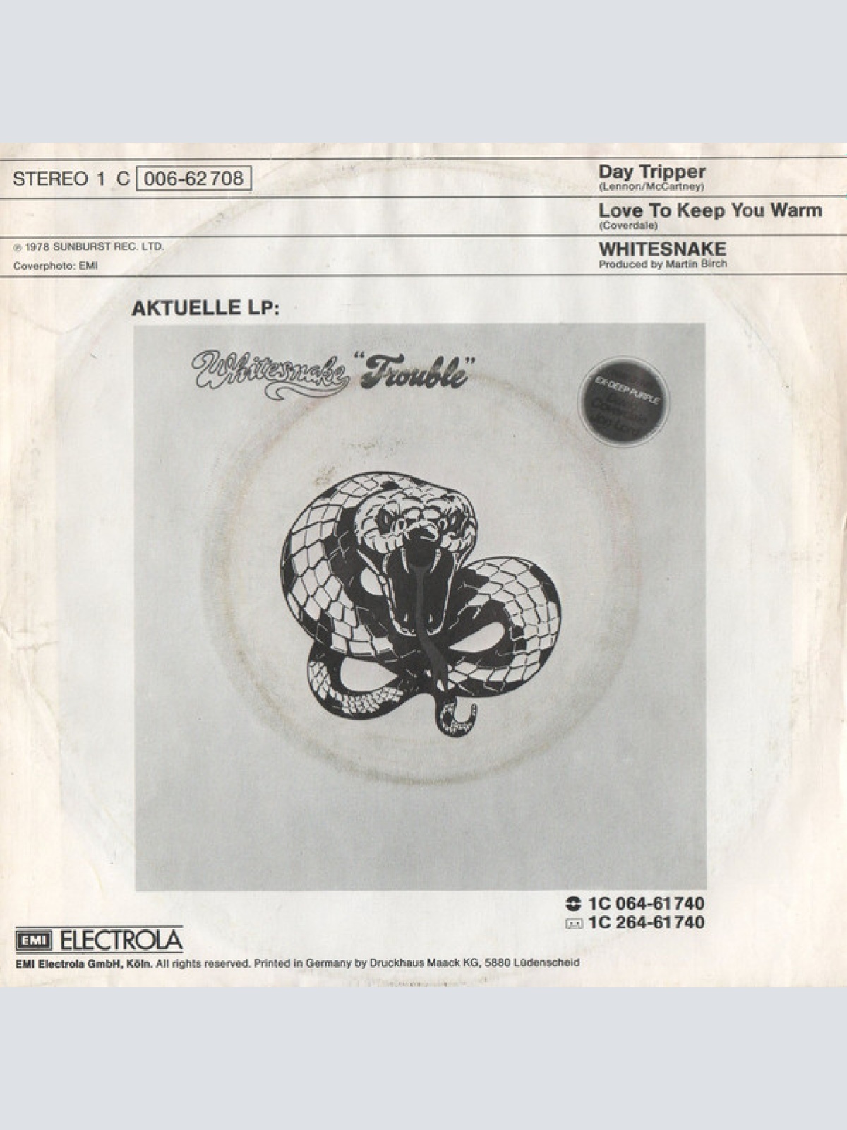 Vinyl / Whitesnake - Day Tripper