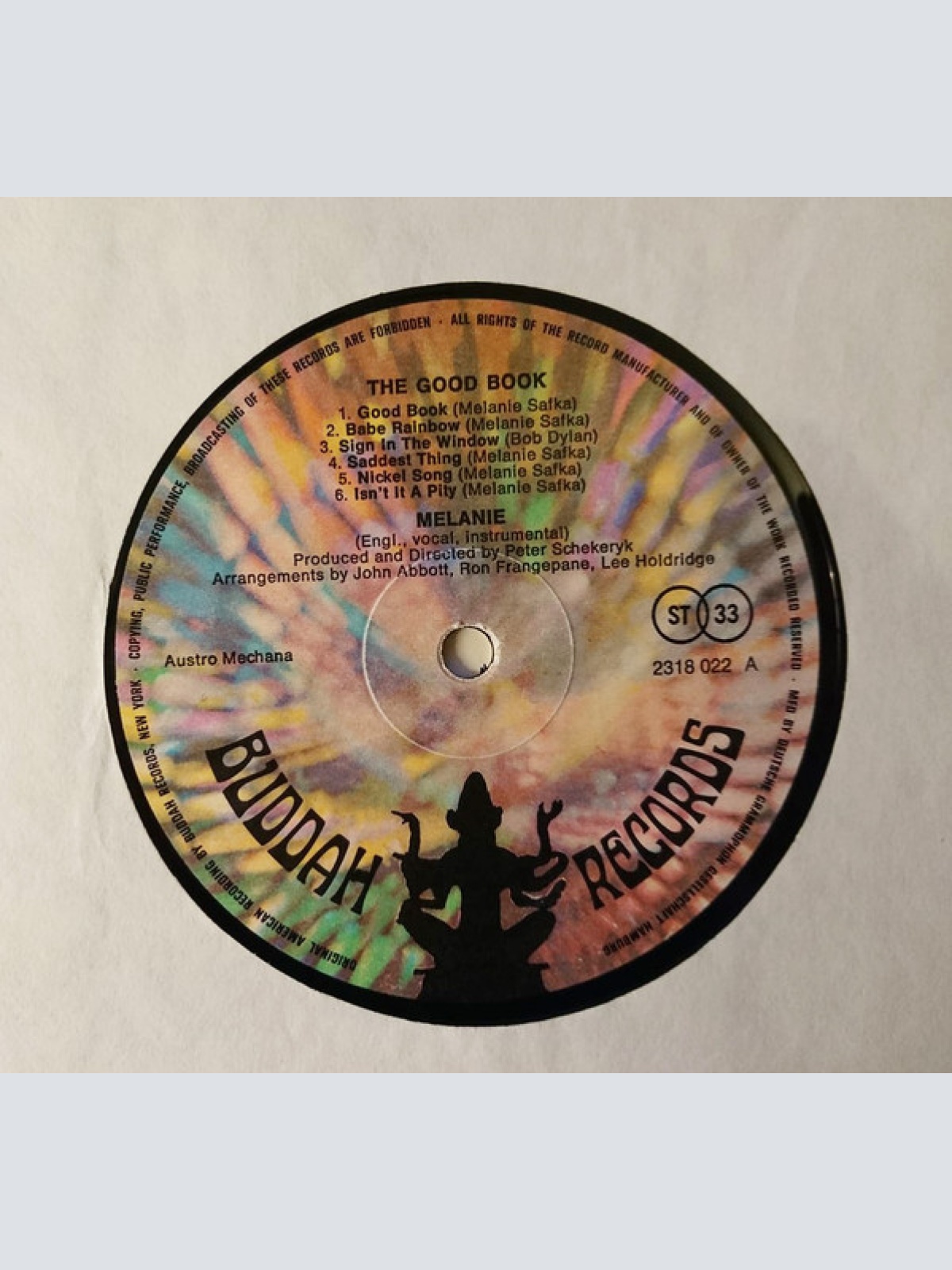 Vinyl / Melanie (2) - The Good Book