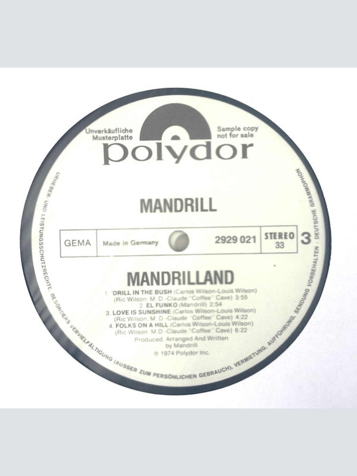 Vinyl / Mandrill - Mandrilland