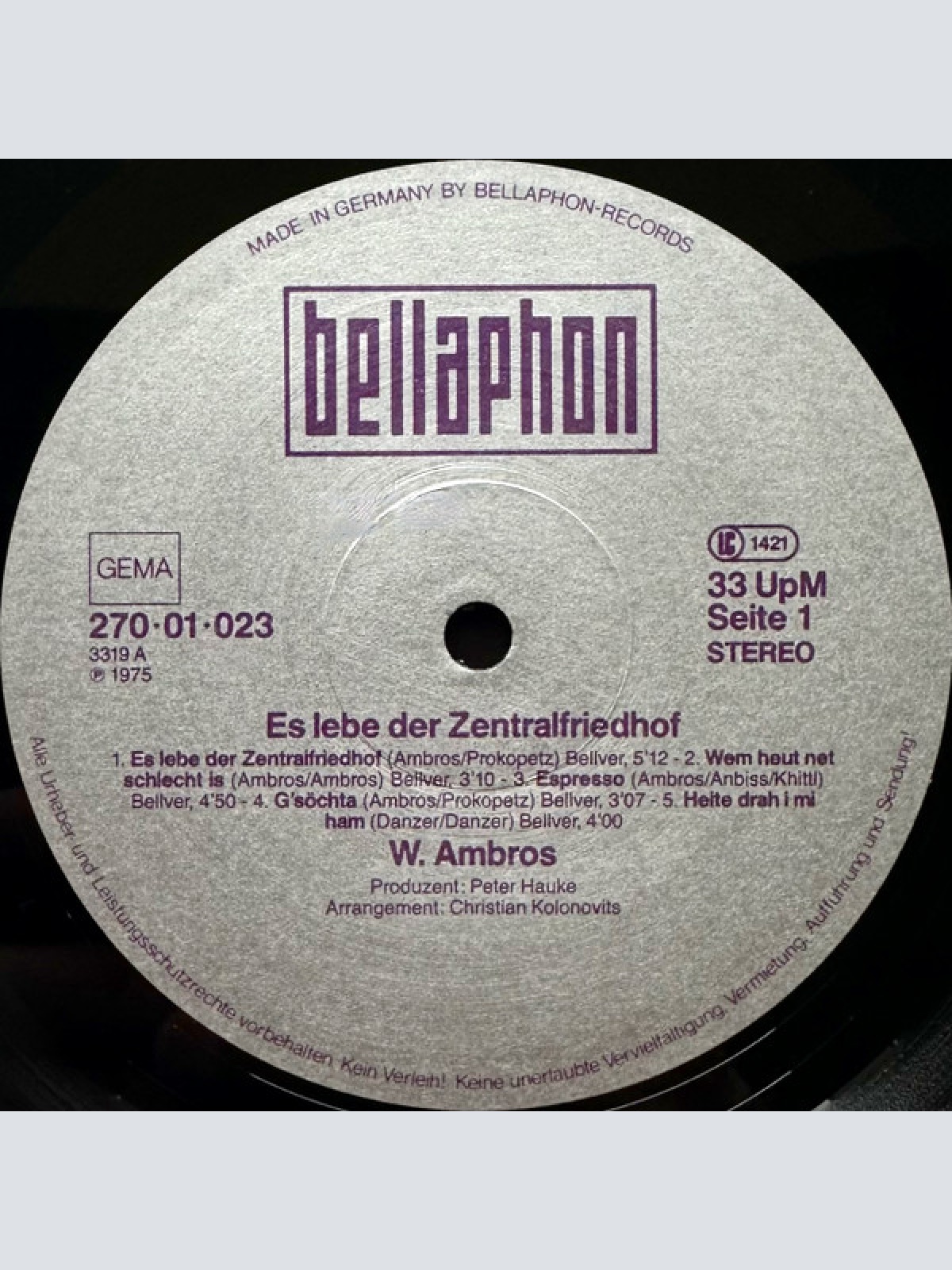 Vinyl / W. Ambros* - 1973-1983 Seine Größten Erfolge