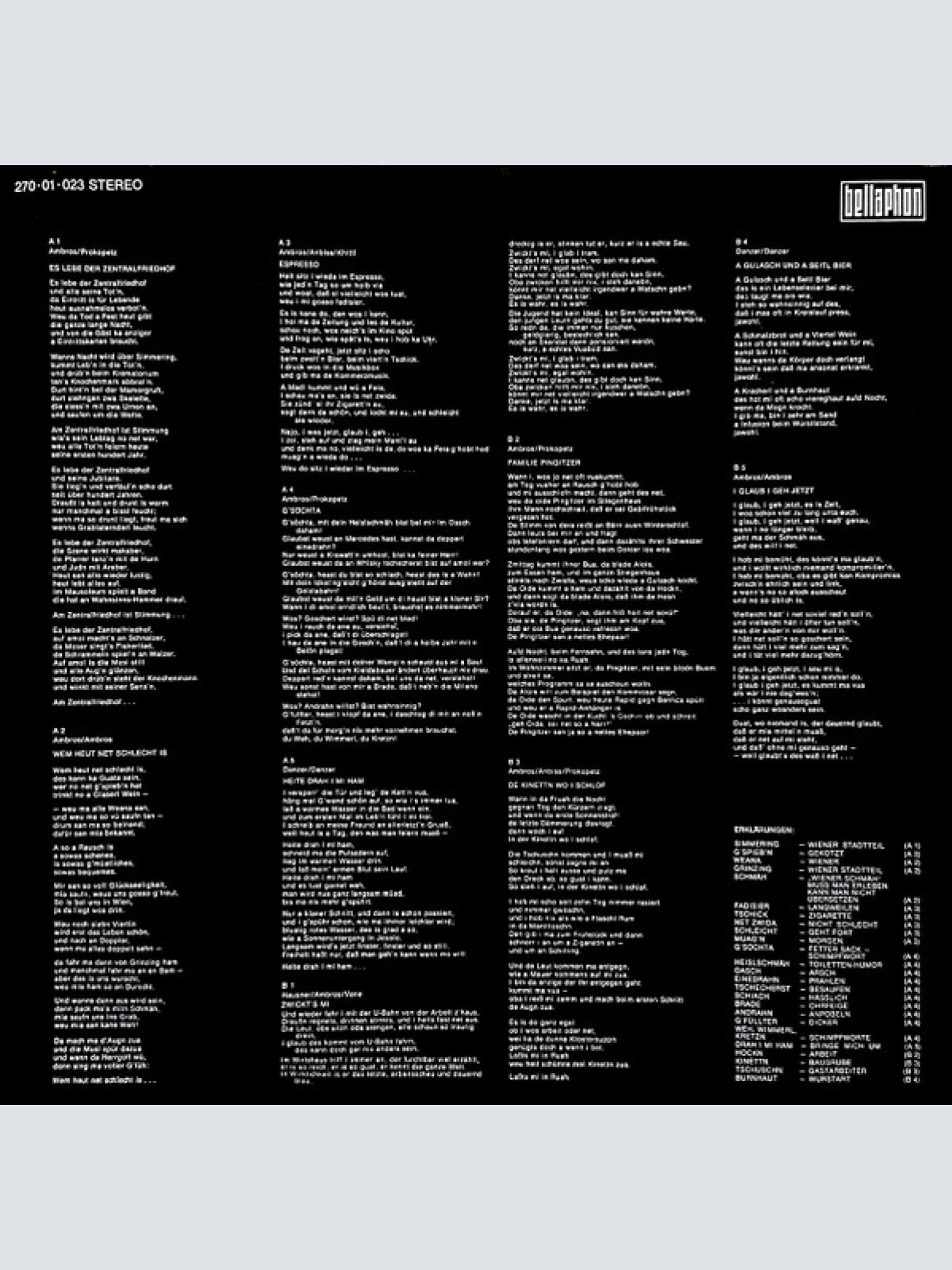 Vinyl / W. Ambros* - 1973-1983 Seine Größten Erfolge