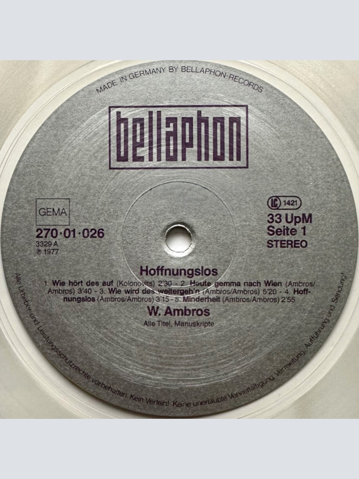 Vinyl / W. Ambros* - 1973-1983 Seine Größten Erfolge