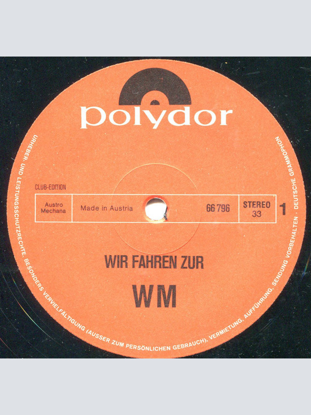 Vinyl / Various - Wir Fahren Zur WM