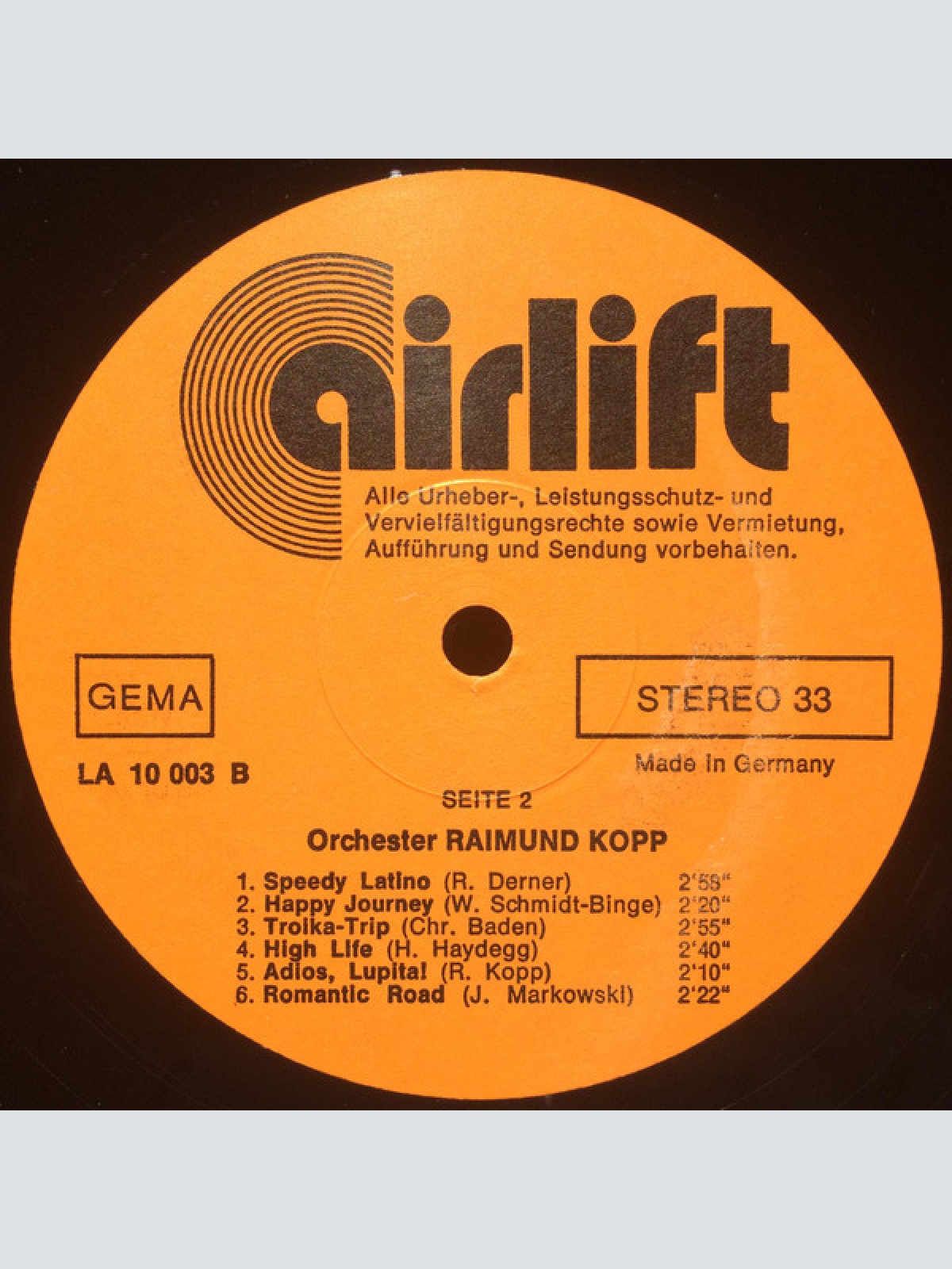 Vinyl / Orchester Alf Carder / Orchester Raimund Kopp - Orchester Alf Carder / Orchester Raimund Kopp