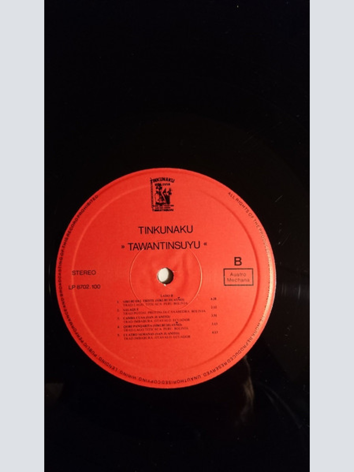 Vinyl / Tinkunaku - Tawantinsuyu
