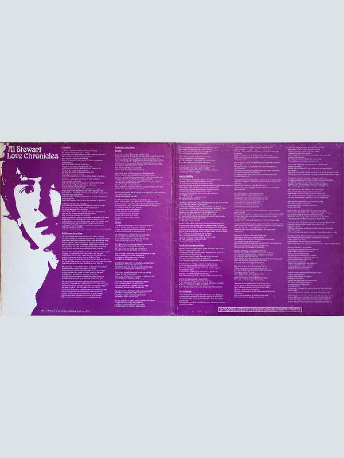 Vinyl / Al Stewart - Love Chronicles