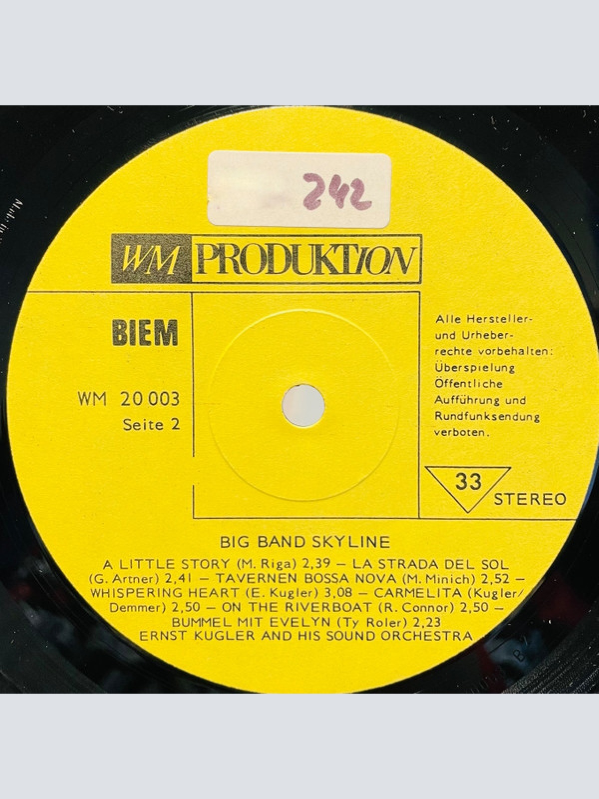 Vinyl / Ernst Kugler And His Sound Orchestra* - Big Band Skyline