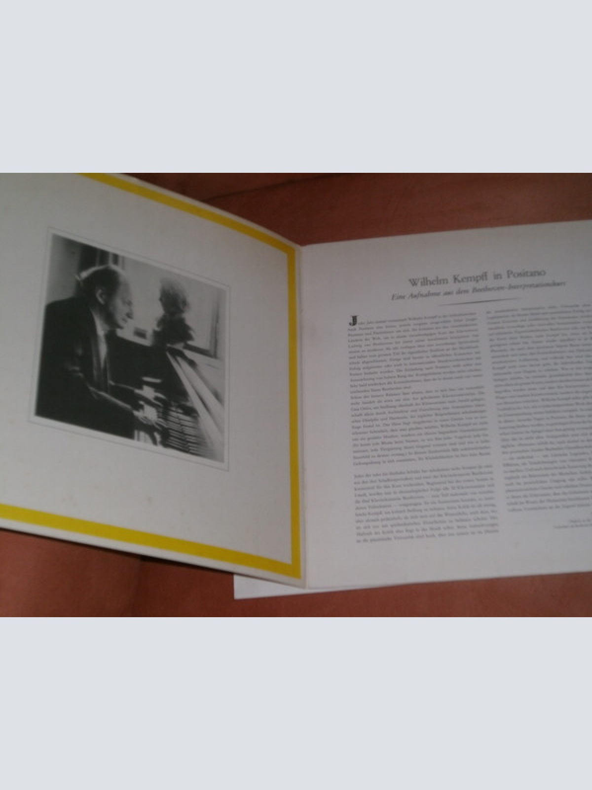 Vinyl / Wilhelm Kempff - Den Freunden Unseres Hauses Zum Jahreswechsel 1966/67 - Wilhelm Kempff In Positano - Eine Aufnahme Aus Dem Beethoven-Interpretationskurs