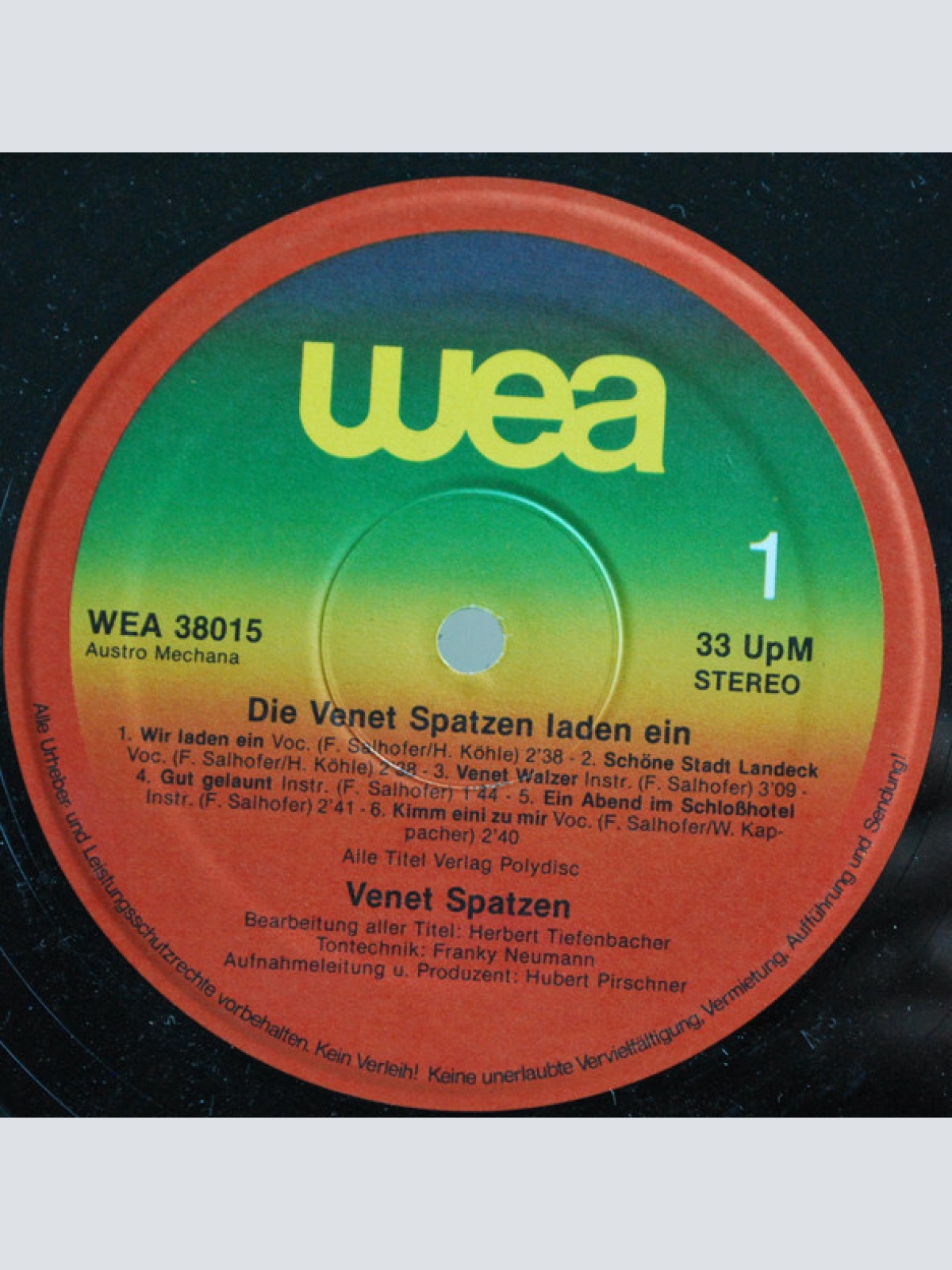 Vinyl / Original Venet Spatzen - Die Venet Spatzen laden ein