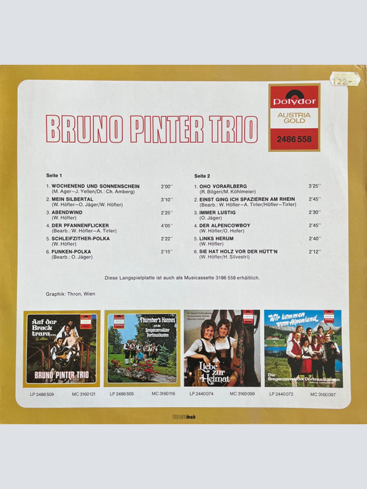 Vinyl / Bruno Pinter Trio - Bruno Pinter Trio
