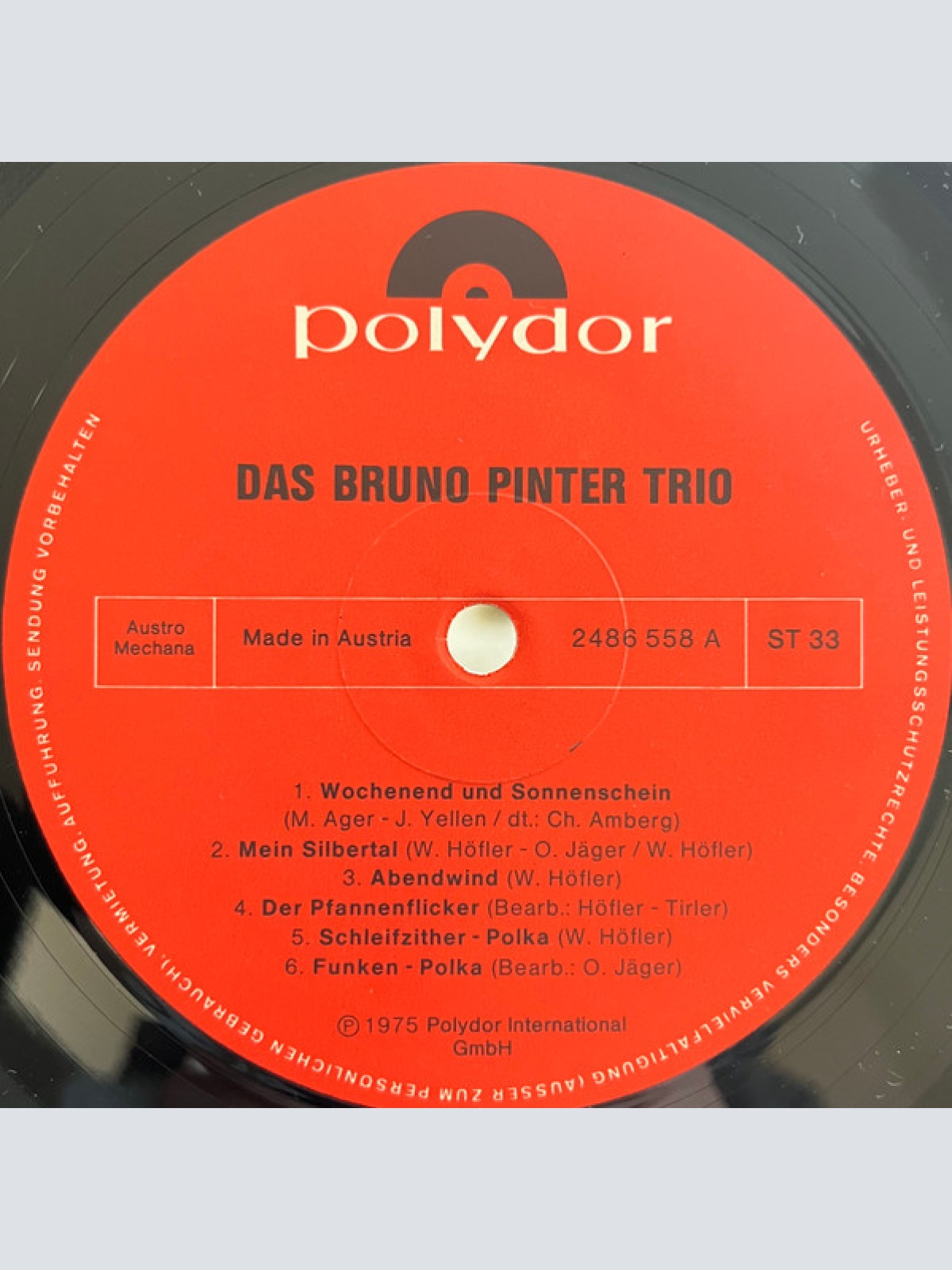 Vinyl / Bruno Pinter Trio - Bruno Pinter Trio