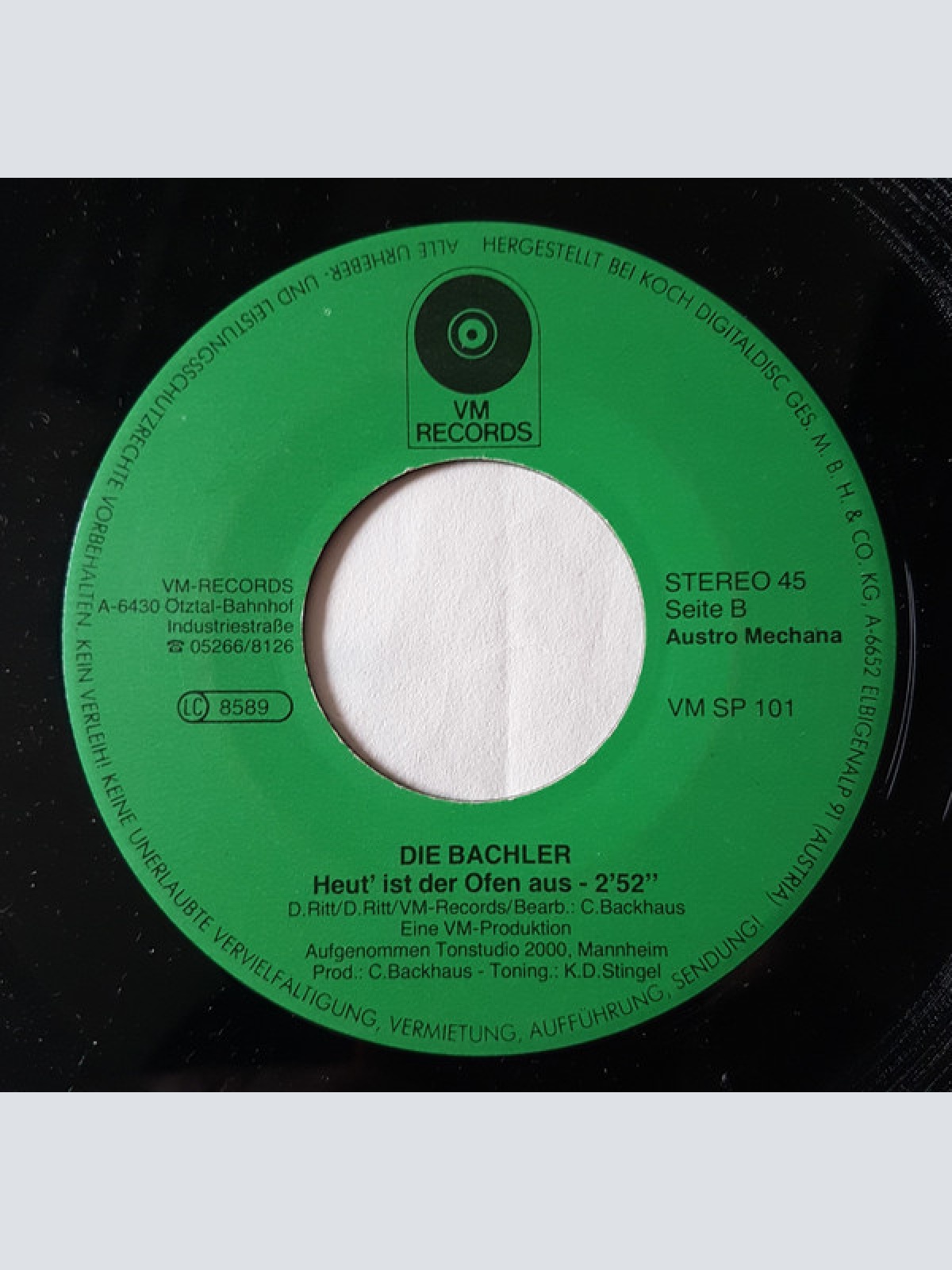 Vinyl / Die Bachler* - Pinguin Im Kühlschrank