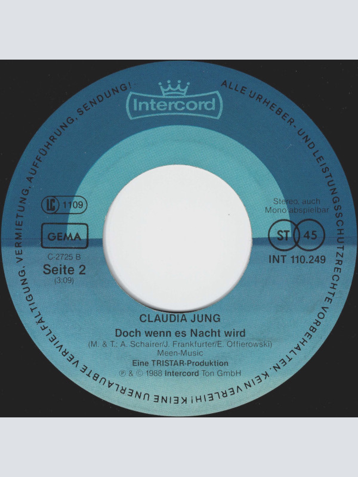 Vinyl / Claudia Jung - Atemlos (Die Nacht, Als Die Erde Feuer Fing)