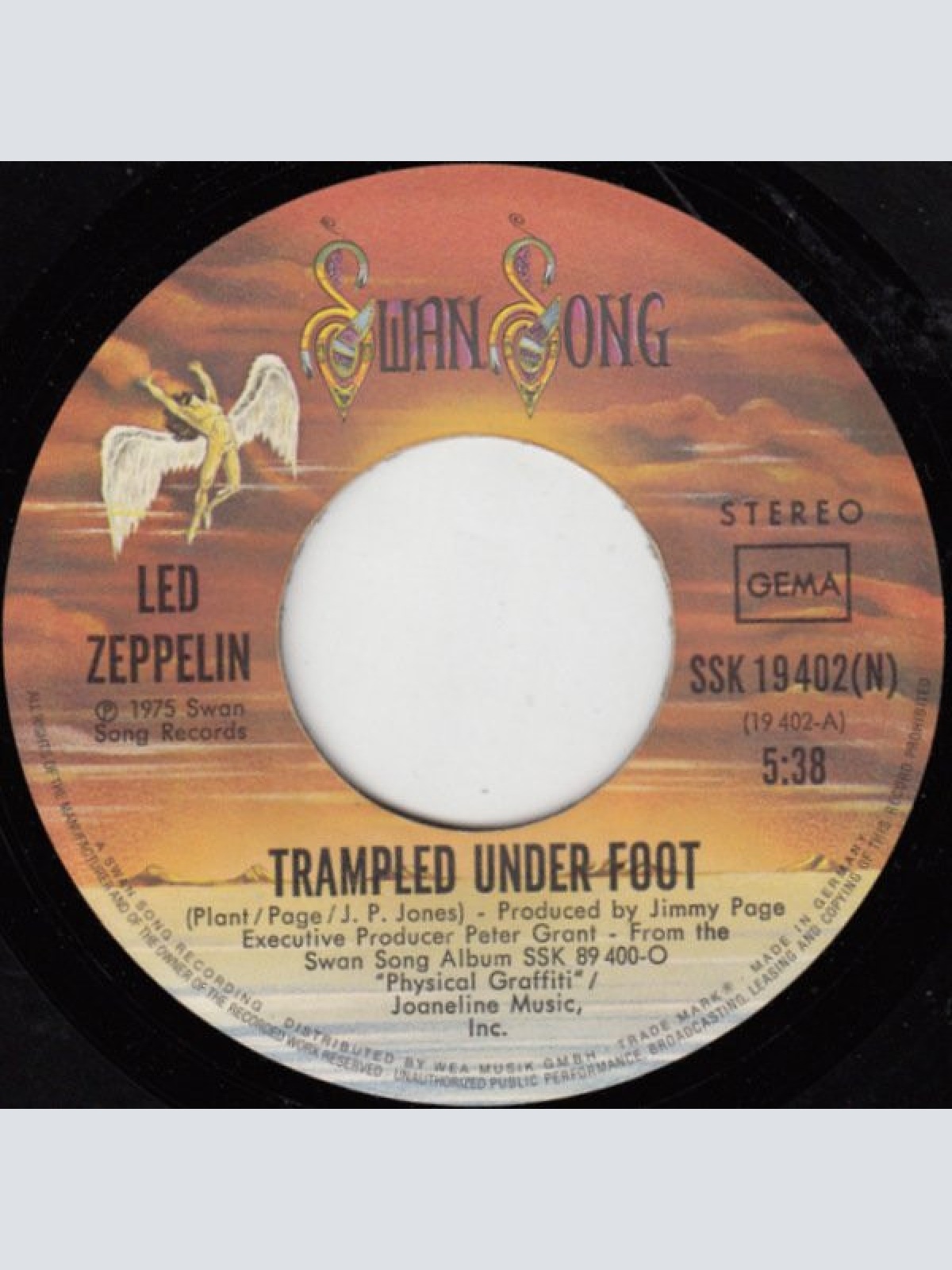 Vinyl / Led Zeppelin - Trampled Under Foot / Black Country Woman
