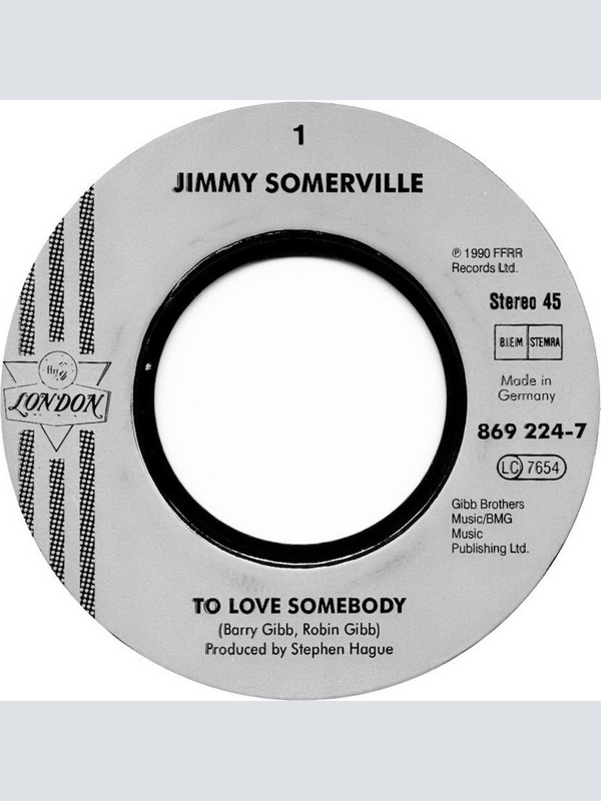 Vinyl / Jimmy Somerville - To Love Somebody