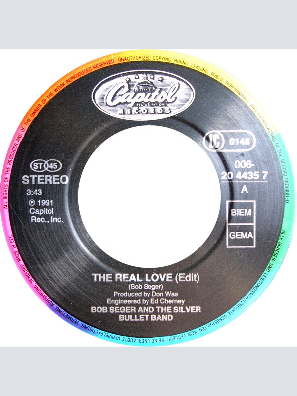 Vinyl / Bob Seger And The Silver Bullet Band - The Real Love