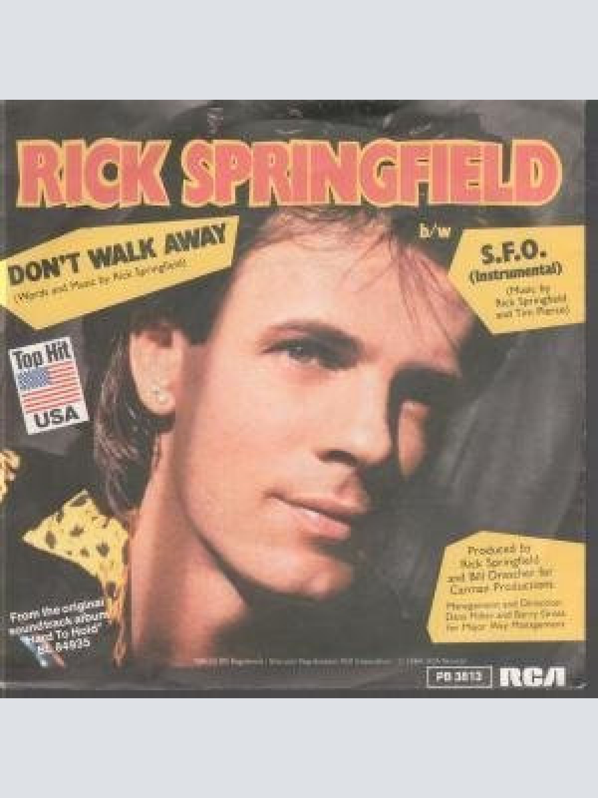 Vinyl / Rick Springfield - Don't Walk Away