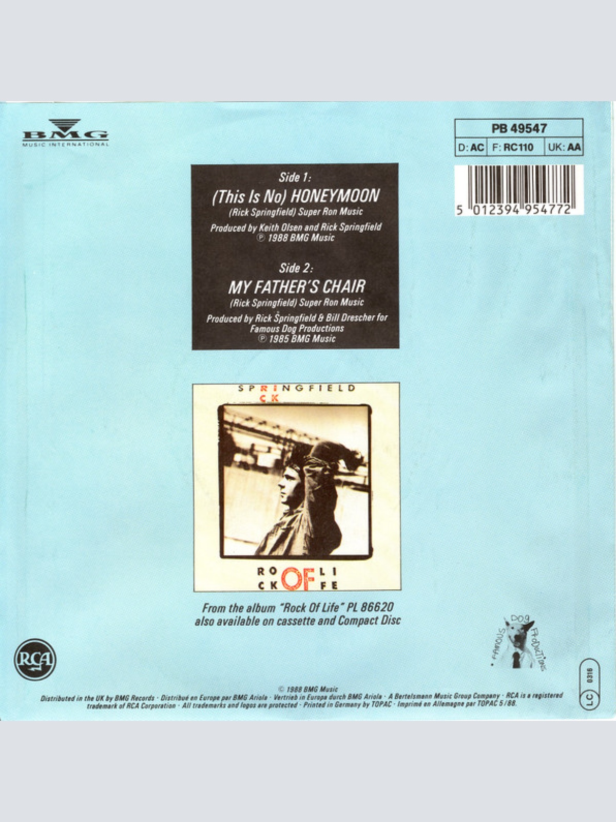 Vinyl / Rick Springfield - (This Is No) Honeymoon