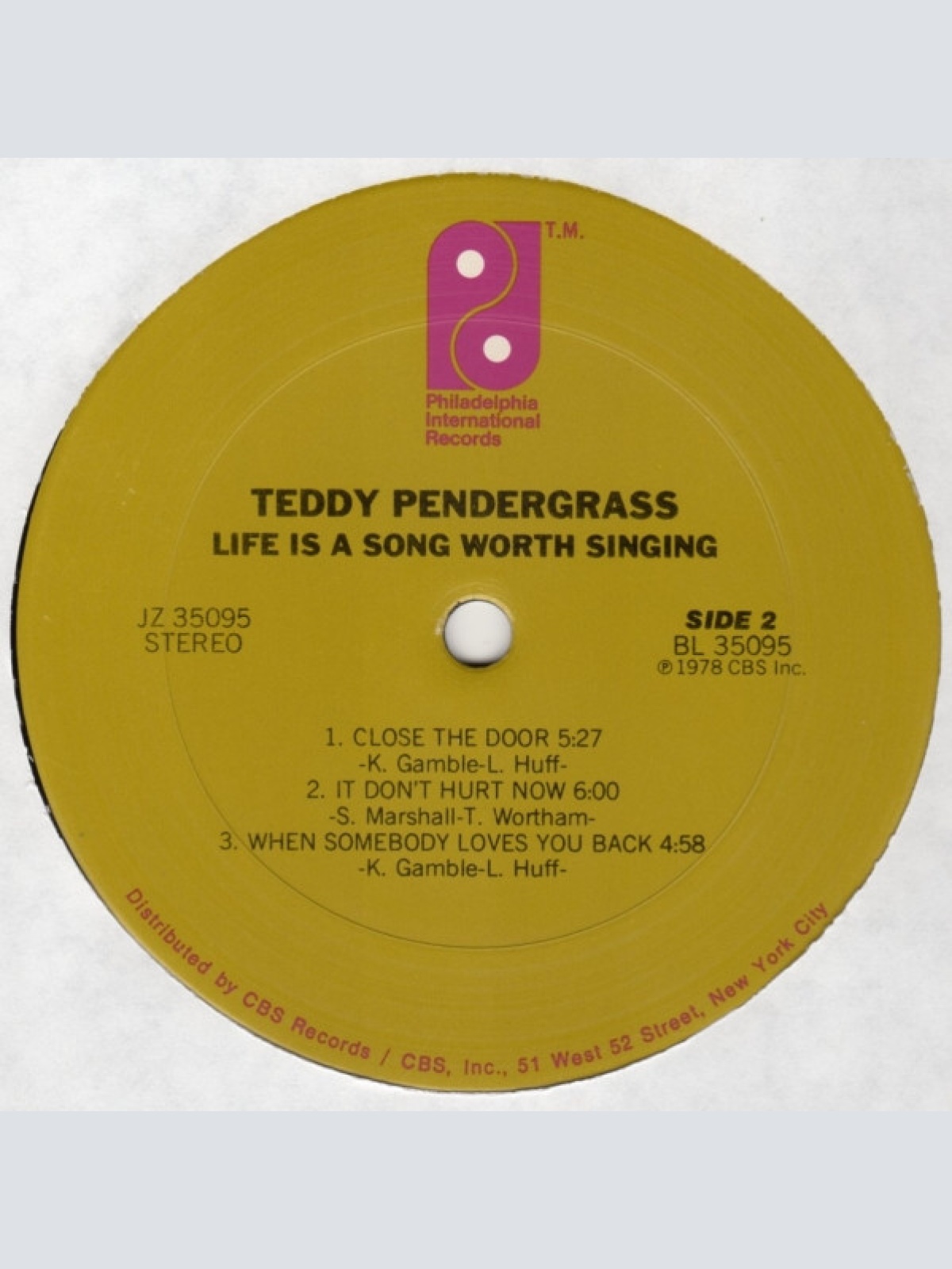 Vinyl / Teddy Pendergrass - Life Is A Song Worth Singing