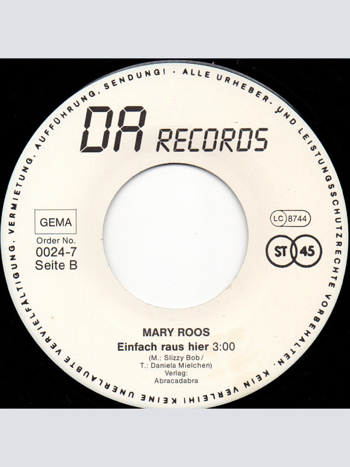 Vinyl / Mary Roos - Alles Was Ich Will Bist Du